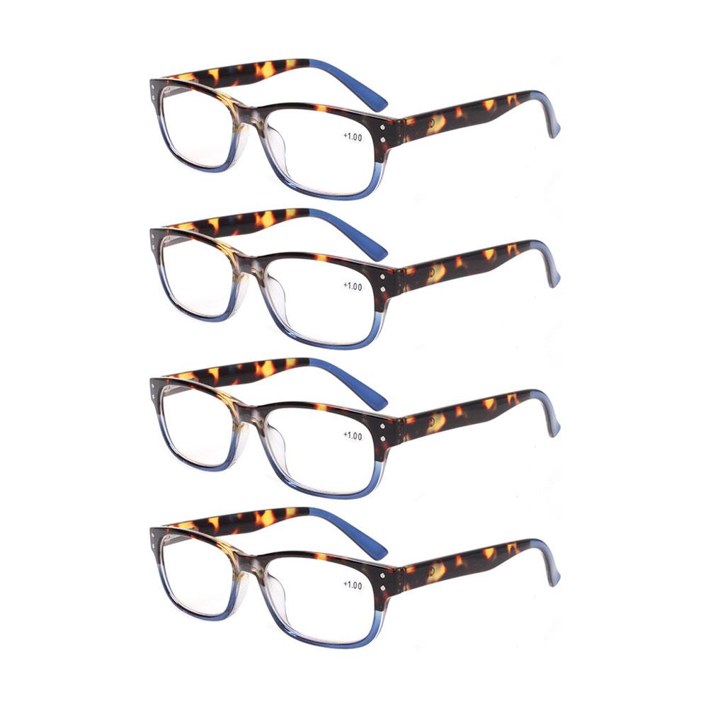 

Turezing Reading Glasses Women Men HD Lenses Blue Light Blocking Printed Decorative Frames Prescription eyeglasses +400