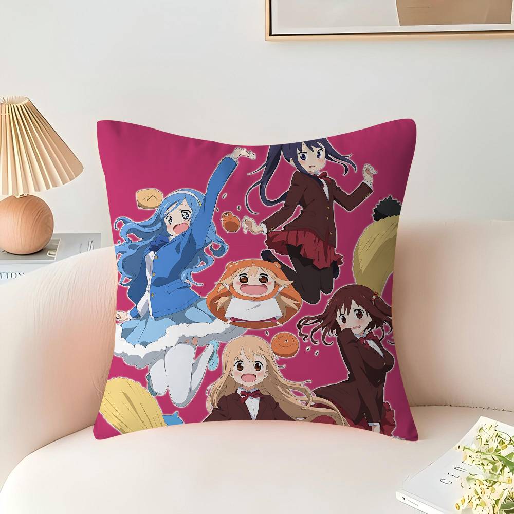 Anime H-Himouto Umaru-chan Kissenbezug Zoll Bauernhaus Dekor Heim Überwurfskissenbezüge für Couch Dekorationen