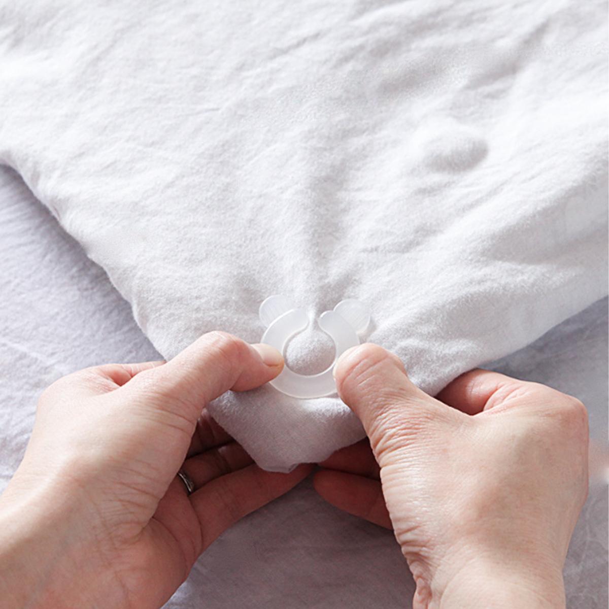 

4/8 шт. - Удобный зажим для одеяла, Портативный зажим-застежка для простыней и одеял, Пластиковая подставка для одеяла, Прочный