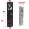 Stainless Steel Fireproof Door Pull Handle with Push-Pull Plate Indicator