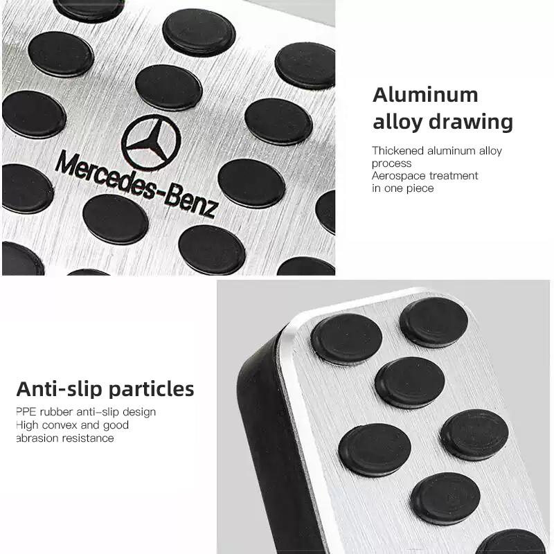 2025 Hot Car Gas Fuel Brake Foot Pedal Cover For Mercedes Benz AMG W206 W204 W205 W212 W464 W240 W211 GLE GLS GLC CLA GLA GLK W2