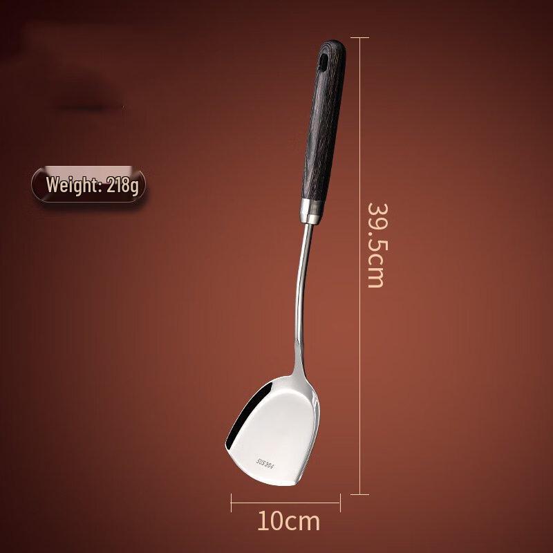 Bang Daifu 304 Stainless Steel Frying Spatula with Wooden Handle