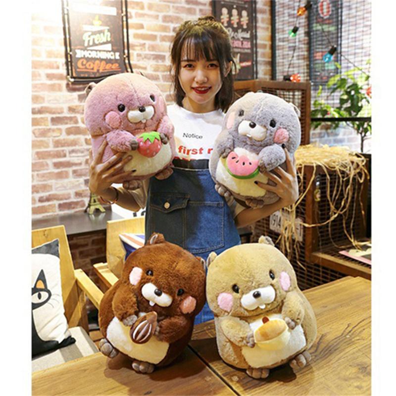 Toy Groundhog Plush Cartoon Plushie Soft Cushion Pillow Home Decor Kids Gifts