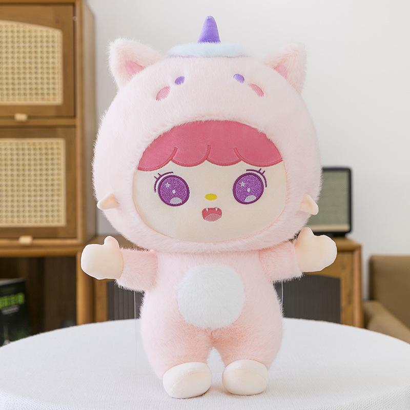 New Cotton Doll Pops Mart Plush Toy Dolls for Girlfriend Pillow Event Gifts