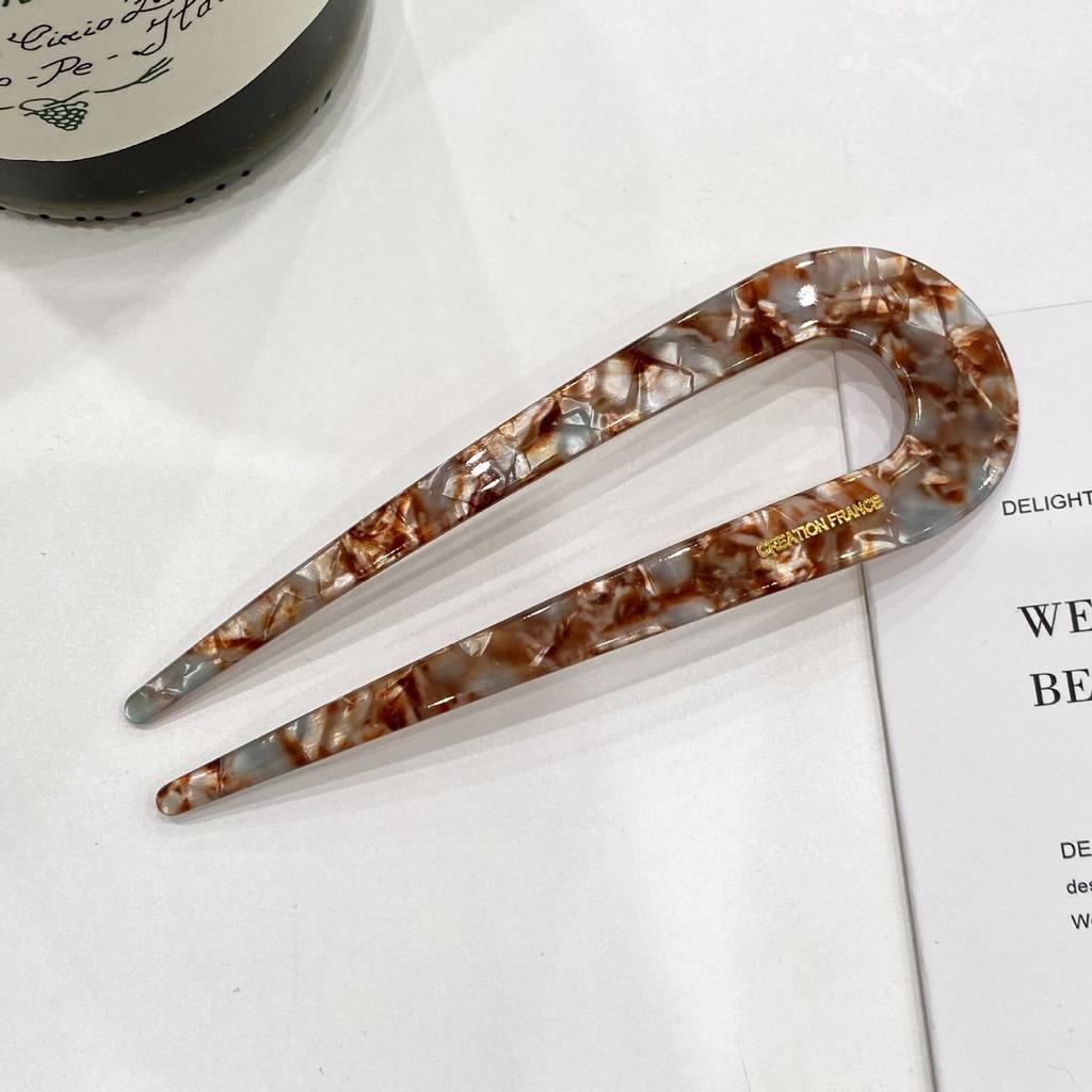 Vlásenka ve tvaru U Vysoce kvalitní dámské spony do vlasů v retro stylu tyčinky do vlasů Krásné vlasové doplňky