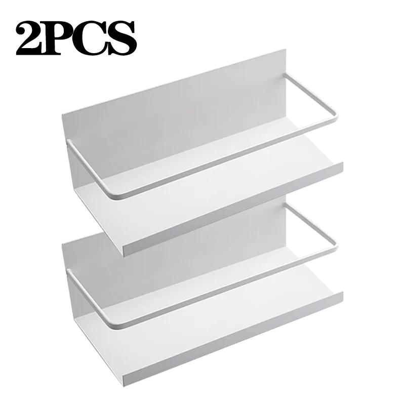 Magnetisches Kühlschrankregal, Wandregal, Eisen-Lagerregal, Küche und Bad, multifunktionales Organizer-Lagerregal