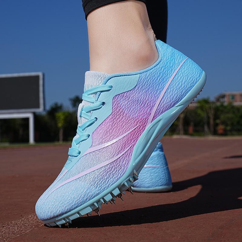 Student Competition Training Track & Field Long Jump Shoes with 8 Spikes, Sizes 35-45.