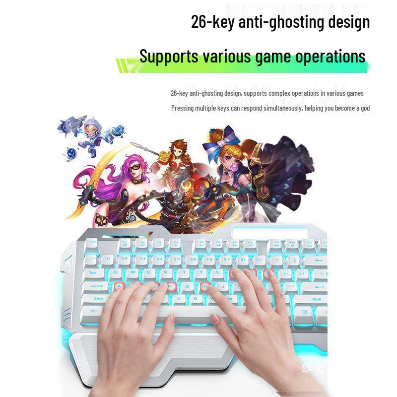 Pioneer GX80 Wired Gaming Set: Mechanical Feel Keyboard, Mouse & Headset for Office & E-sports.