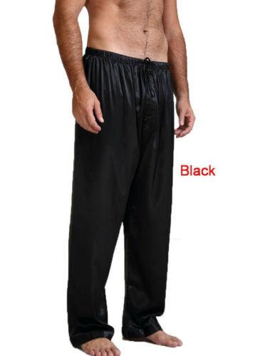 Pantaloni Estivi da Uomo Larghi in Raso Fondo Pigiama Biancheria da Notte Seta Ghiacciata Pigiama da Casa Indumenti da Notte Pantaloni