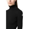 Moncler Solid Color High Neck Pullover Fitted Sweater Women sweater Black I20939F00017M1259
