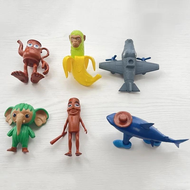 

6/8Pcs Cartoon Animal Action Figures Set Unique Toys for Kids Collection, Birthday Tung Tung Tung Sahur Tralalelo Tralala Sharks 6PCS