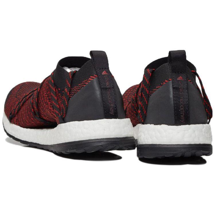 adidas Pureboost X Low Top Breathable Running Shoes Women Sneaker Black Red AQ3709