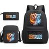 Cr7 Ronaldo 67 Patroon Schoolrugzak Set met Schoudertas en Etui voor Tieners Kinderen Meisje Jongen Lichtgewicht Ruime Schooltas