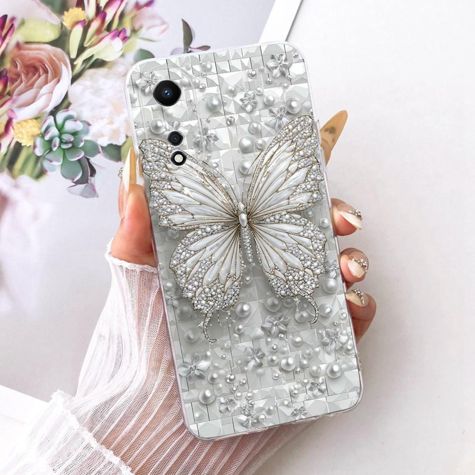 For Oppo A58 4G 5G CPH2577 A58x / Oppo A78 5G 4G CPH2483 Phone Case Bow Pattern Colorful Butterfly Flower Soft Silicone Casing