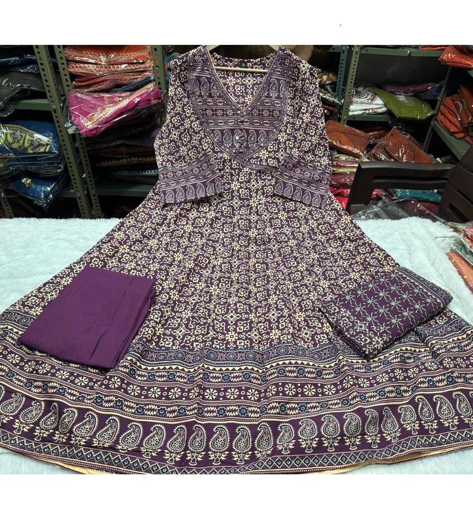 Women Designer Anarkali Cotton Straight Kurti Set Indian Bollywood Party Wear Top Tunic Salwar Suit