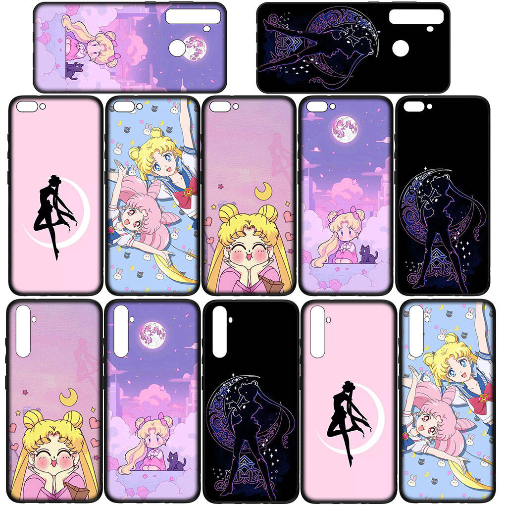 Cover for iPhone 17 16 15 Xiaomi Poco Redmi Note 14 13 12 11 Pro Max 9 16e Samsung Galaxy S25 S24 S23 OPPO Huawei Anime Sailor Moon Girl Phone Case