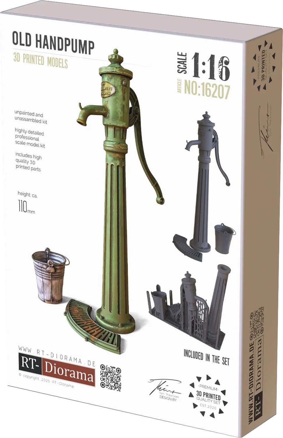 

RT Diorama Scale Old Hand Pump Miniature Accessory RTD16207 1/16 (Scenery)