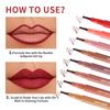 Lakerain Lip Liner GIE: 8 Shades Lightweight Nude Lip Liner with Ballpoint Felt Tip, Long-Lasting Waterproof & Smudge-Proof, Transfer-Proof Stain