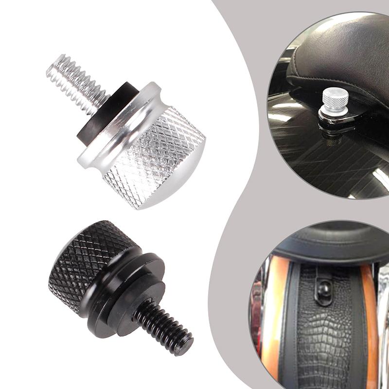 Motorcycle Rear Fender Seat Bolt Screw Nut Tab Cover For Softail Touring Motorbikes 96-Up Billet Aluminum Parts