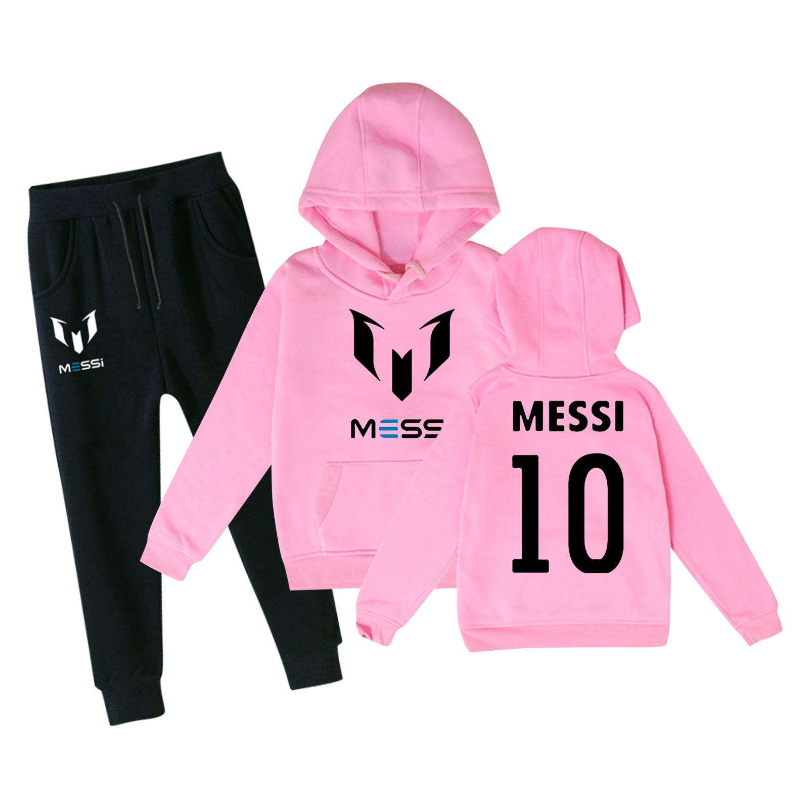 

Толстовки с длинными рукавами и штаны с принтом для мальчиков и девочек, комплект из 2 предметов, милый свитшот, топы с аниме для девочек-подростков, комплект детских толстовок с капюшоном для детей от 3 до 14 лет 120 розовый