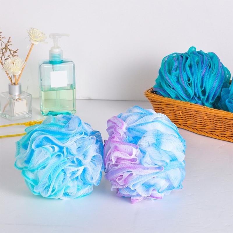 4 Pcs Bath Shower Sponges Shower Loofah Balls Gradient Bath Sponges Easy Foaming for Women Men Exfoliating Skin Clean