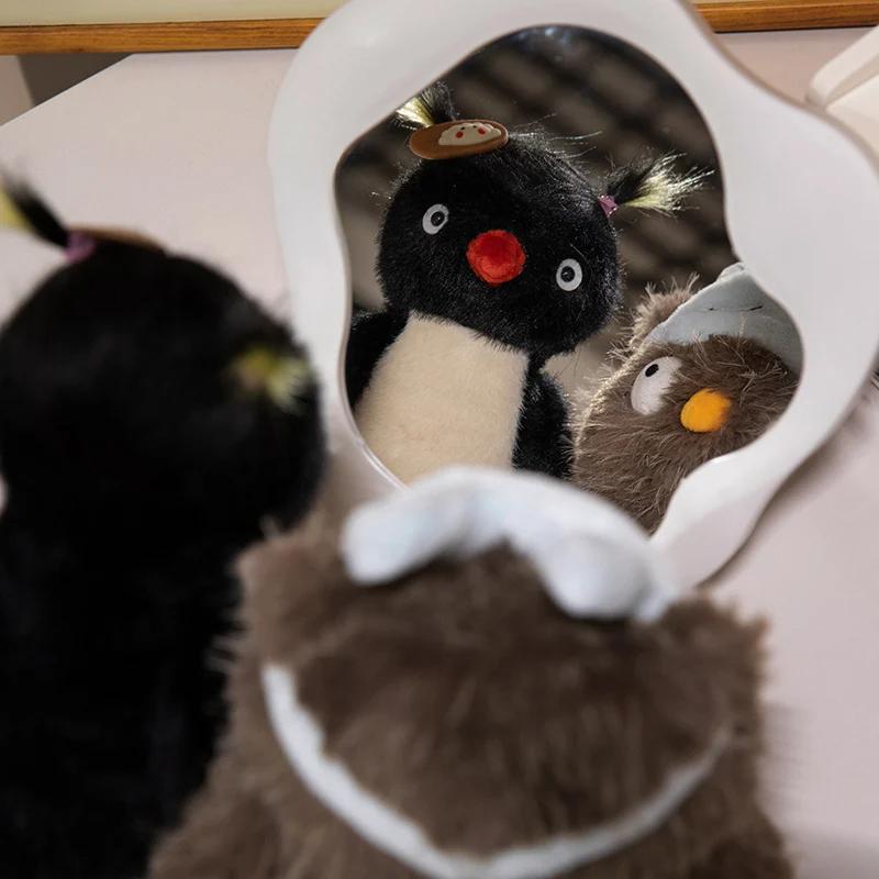 25cm Fun Cartoon Penguin Plush Doll Animal Wearing Eye Mask Owl Plush Toy Home Decor Super Soft Gift For Boys And Girls