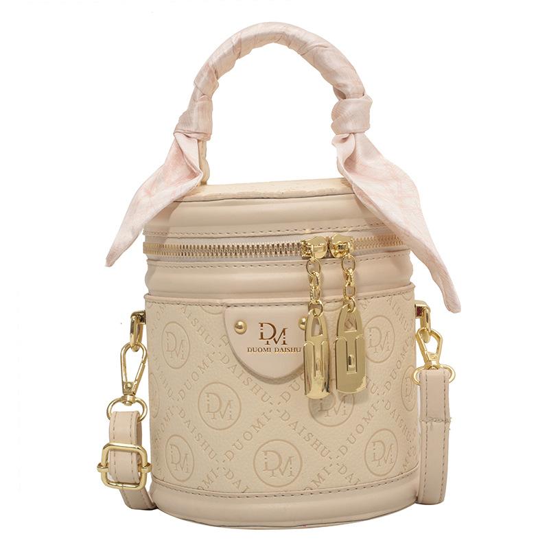 Bags Women's bags Autumn and winter high-end sense niche cylinder handbags Bucket bags Versatile explosive messenger bags