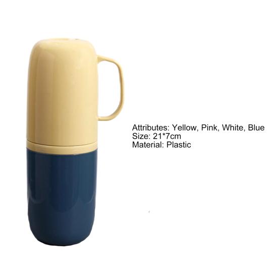 Travel Wash Cup Portable Convenient Plastic Lightweight Travel Toothbrush Cup Case for Trip