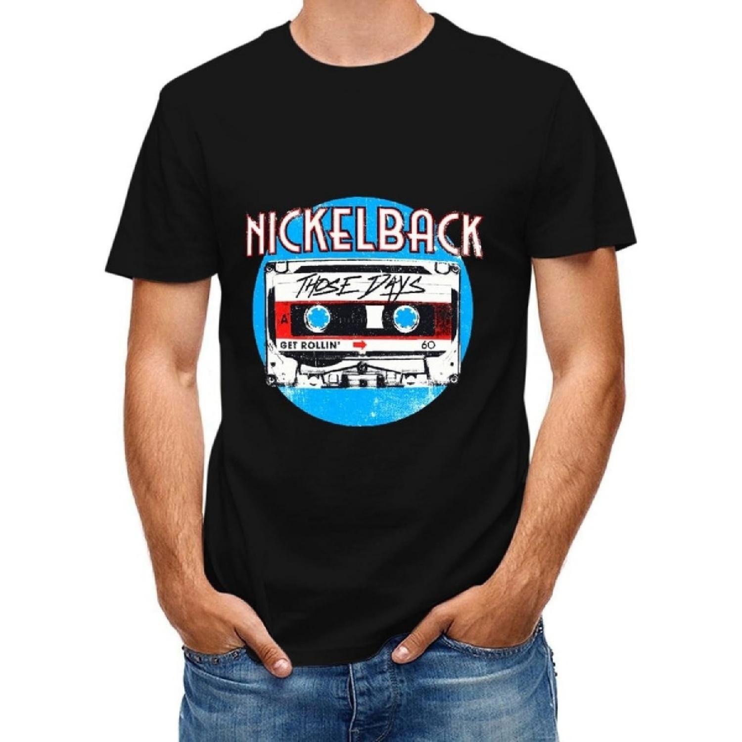 

yunadas T Shirts for Men_Women Nickelback Athletic Tees Exercise Short Sleeves Gym Workout Top(3) XXXXXL чорний