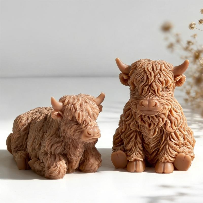 Yak Silicone Candle Molds Animal Shape Silicone Mould for Making Candle Soap Home Decoration Gypsum Figurine Resin Art