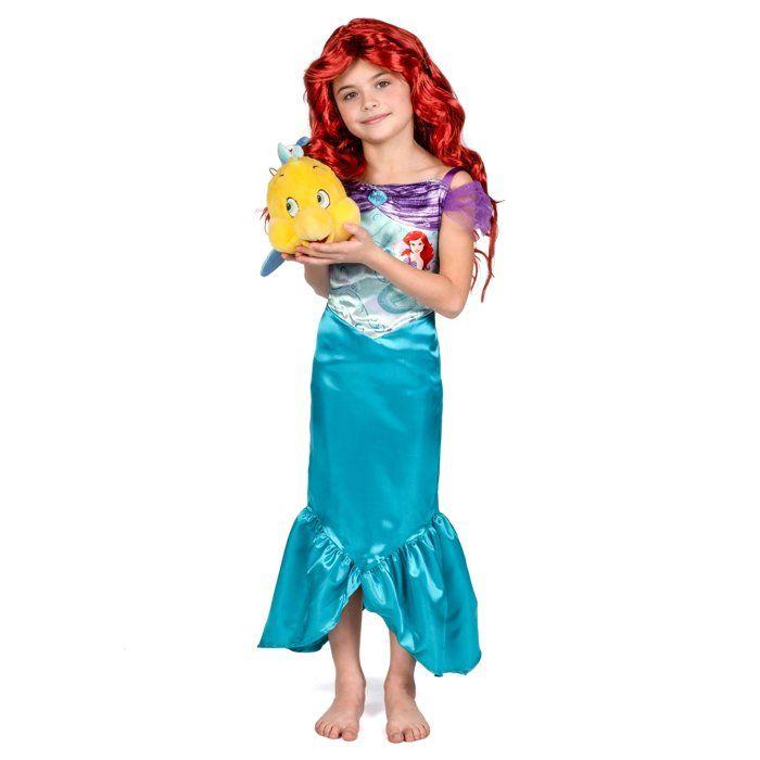 Déguisement Petite Sirène Ariel Classique Fille - LIRAGRAM ESPAÑA, S.L.L. - 7 ans - Noir