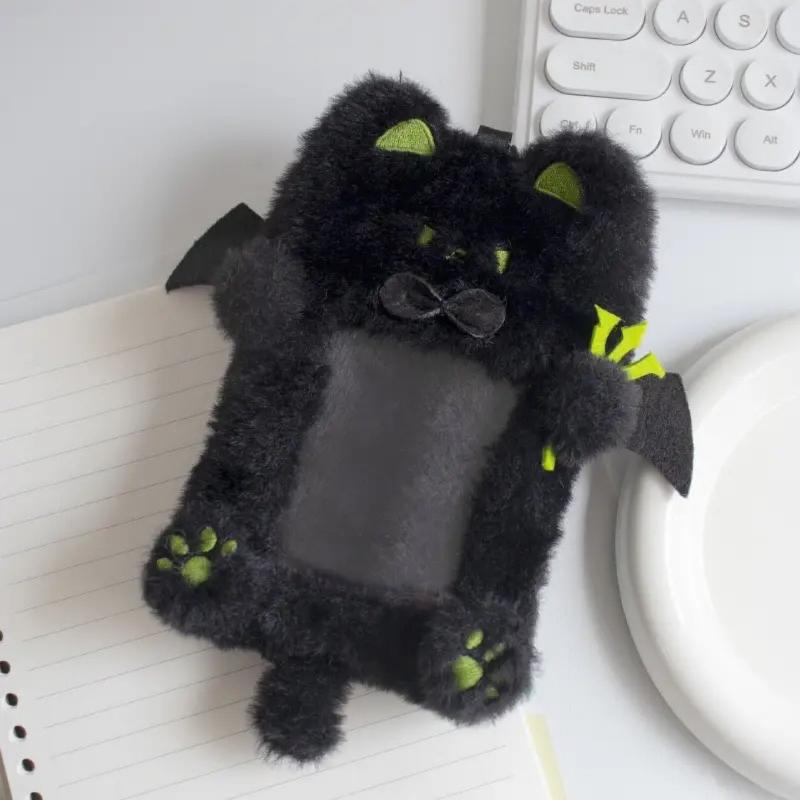 Tecknad Plysch Fotokortsfodral Fotokorthållare Bärbart Ins-kortsfodral Studenter Idol Foton Skyddsfodral