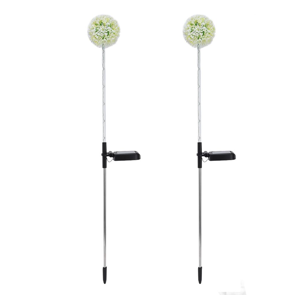 2set Solar Dandelions Garden Lights 6LED Colorful Outdoor Lawn Lamp for Patio Yard Balcony6LED