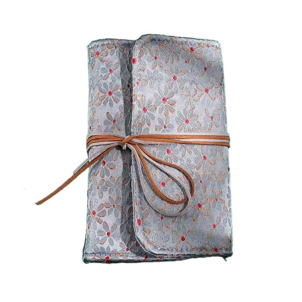 

90Sheets Flower Cloth Notebook Chinese Style A6 Writing Handbooks Sweet Office Notebook Stationery фиолетовый