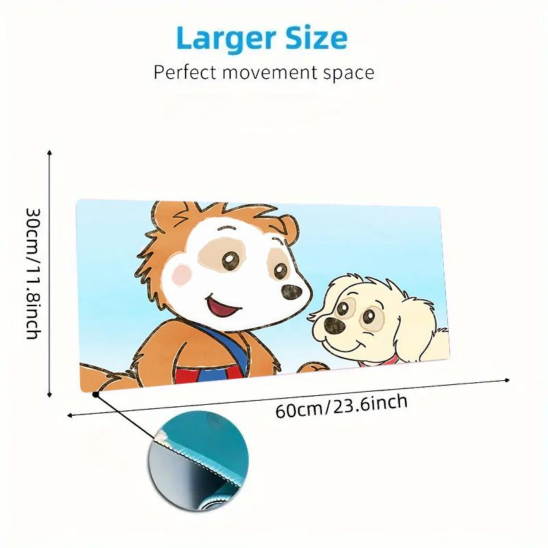 Bobo Siebenschläfer Print  Cushion Non-slip Laptop Tablet Big Mousepad XXL Mat Mini PC Playmat With Lock Edge