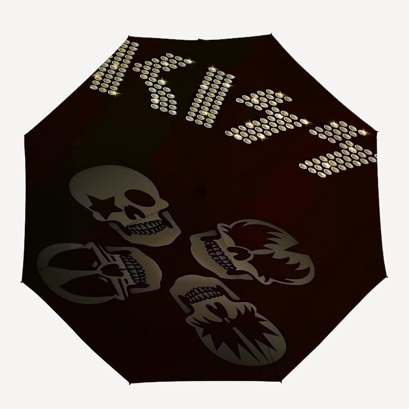 

1pc KISS Automatic Open/Close Umbrella with 8-Rib Windproof Canopy10187