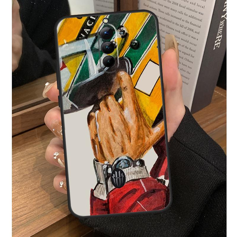 Racing Ayrton Senna Case For Nubia Red Magic 10 Pro Plus 6 7 Pro 6S 7S 5G 6R RedMagic 9S 8S 8 9 Pro Plus Coque