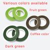 Floral Tape Crumpled Paper DIY Gardening Flower Pole Winding Handmade Packaging Materials Dark Green Fruit Green Coffee Color