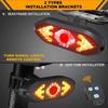Turn Signals Bicycle Tail Light Wireless Remote Control USB Bike Rear Light MTB Road Taillight with Bike Horn  Bike Accessories