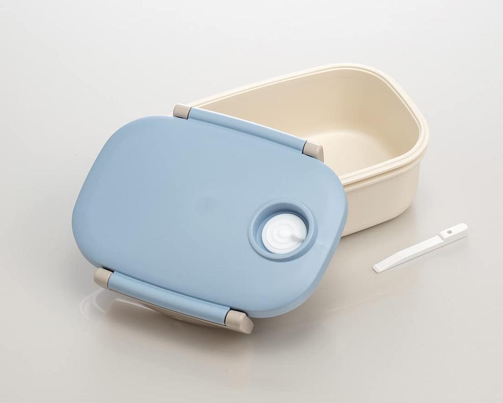 Skater Vacuum Storage Container, Size S (Lunch Box), Sealable Container, Blue, Made In Japan, 450ml, MPP3N-A