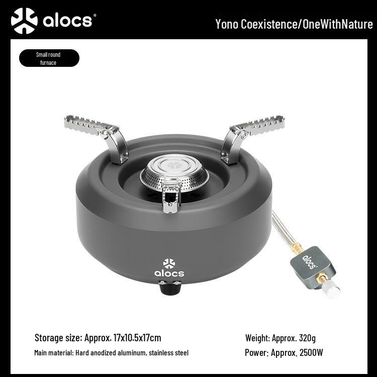 Ailuke Compact Outdoor High-Fire Gas Stove for Camping and Tea Brewing