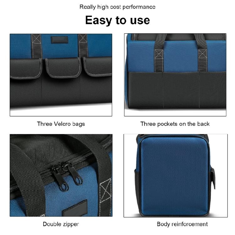 Multipurpose Electrician Tool Bag With Superior Capacity Splashproof Pockets For Efficient Storage Home Repair Tools