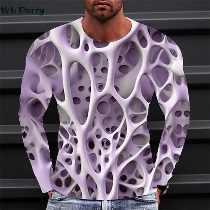 

Casual 3D Print Men Long Sleeve T-shirt Fashion Autumn and Winter T shirt Men Vintage Men s Clothing 3D Graphic T shirts Tops 6XL