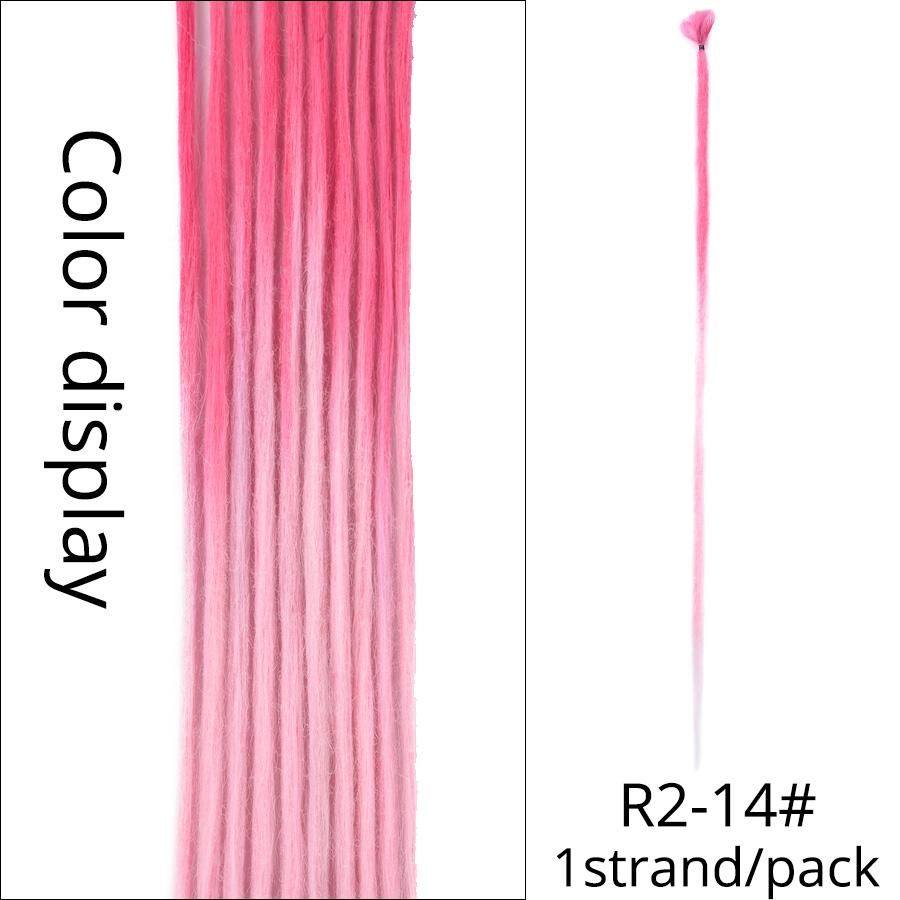 Estensioni Dreadlock fatte a mano al 100% Moda Reggae Capelli 20 pollici Morbidi Dreadlock all'uncinetto Trecce Capelli Ombre Colore 5 Pz / lotto