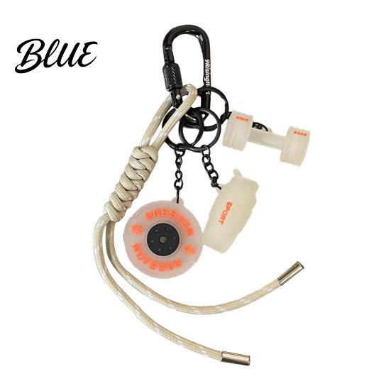 Fitness Enthusiast Keychain Weightlifting Equipment Charm with Keyring Weight Plate