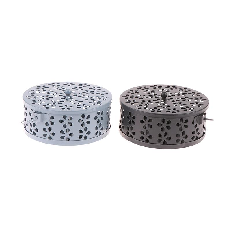 Portable Mosquito-Repellent Fireproof Mosquito-Repellent Household With Cover Wrought Iron Sandalwood Mosquito Incense Burner