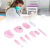 Children's Doctor Toy Set Simulation Dentist Play House Role Playing Medicine Box Stethoscope Children's Toy Set(Pink )