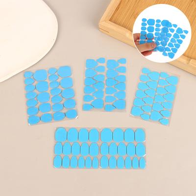 10Pcs 24 Pills/Sheet Uv Double Side Adhesive Tape Glue Sticker False Nail Glue For Fake Nails Tips Clear Jelly Pad Press Tool