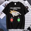 Cigaretė kviečia Juokingas rūkalių memė T-shirt Unisex Retro Humoro Laisvalaikio trumparankoviai grynos medvilnės viršutiniai drabužiai