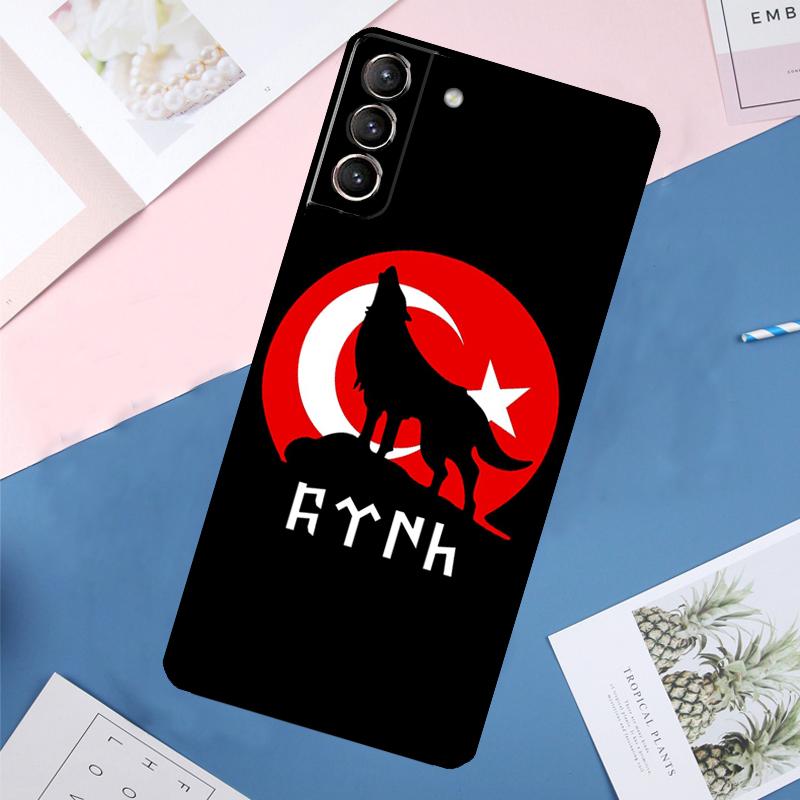 Turkey Turkish Flag Case For Samsung Galaxy S24 S23 S22 Ultra S20 S21 FE S8 S9 S10 Plus Note 10 20 Ultra Cover